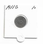 5 pfennig 1911 G