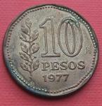 ARGENTINA 10 PESOS 1977