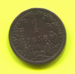 AUSTRIA - 1 KREUZER 1858 A