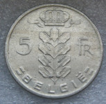 BELGIUM 5 FRANCS 1967