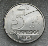 BRAZIL 5 CRUZEIROS 1990