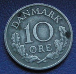 DENMARK 10 ORE 1965