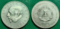 Germany - GDR 20 mark, 1971 100th Anniversary - Birth of Heinrich Mann