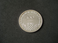 Hrvatska, 100 Kuna, 1995, Dan državnosti, srebro