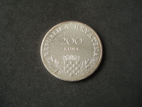 Hrvatska, 200 Kuna, 1995, Dan državnosti, srebro, unca