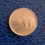 HRVATSKA CROATIA 5 KUNA 1994 – MRKI MEDVJED (URSUS ARCTOS)