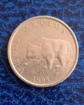 HRVATSKA CROATIA 5 KUNA 1998 – MRKI MEDVJED (URSUS ARCTOS)