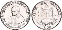 Ivan Pavao II 50 Lira Vatikan 1990.