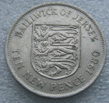 JERSEY 10 NEW PENCE 1980