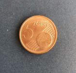 Kovanica 5 euro centi, Italija  2002.