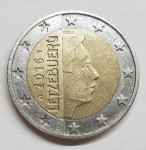 LETZEBUER LUKSEMBURG 2 EURO, 2016.