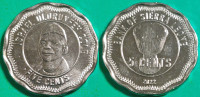 Sierra Leone 5 cents, 2022 Israel Olorunfeh Cole UNC ***/