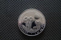 Somalia - Elephant 2014  - 1 oz Srebro 999