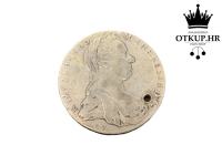 SREBRNJAK 28g (.833) MARIJA TEREZIJA - 1 TALIR 1780. / R1, RATE!