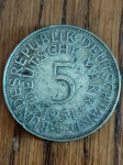 Srebrnjak 5 Mark 1951 J Germany