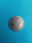 Srebrnjak Austrijska Nizozemska 1/2 Kronenthaler 1770g,Maria Theresia