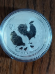 Srebro 999 1 Dollar 2017 P  Year of the Rooster