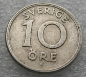 SWEDEN 10 ORE 1946