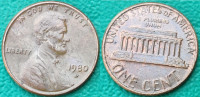 USA 1 cent, 1980 Lincoln Cent "D" - Denver ***/