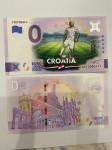 0 Euro Souvenir Banknote UEFA Cup Croatia Football Colour 2024