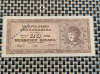 20 dinara 1950//SPECIMEN//Unc