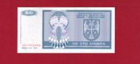 5063  -  BANJA LUKA 100 DINARA 1992 AA5851406  UNC