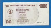 5238 /  ZIMBABWE 1000 DOLLARS 2007  /  UNC / ORIGINALNA NOVČANICA