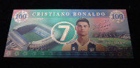 Cristiano Ronaldo  - gold novčanica