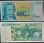 JUGOSLAVIJA (1993) 500 000 Dinara