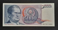 JUGOSLAVIJA 5000 DINARA, 1985 (UNC)