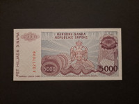 Krajina Banja Luka 5 000 Dinara 1993 UNC