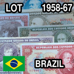 LOT Brazil (Estados Unidos) - 2, 5, 10, 50, 100 Cruzeiros (1958-67)