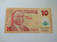 NIGERIJA 10 NAIRA 2011 GODINA POLIMER UNC