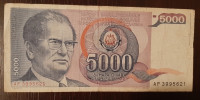 Novčanica 5000 dinara (Jugoslavija 1985.)