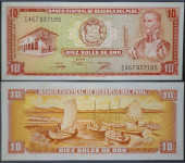 PERU (1976) 10 Soles de Oro UNC