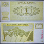 SLOVENIA / SLOVENIJA (1990) 1 Tolar UNC