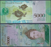 VENEZUELA (2017) 5000 Bolívares UNC