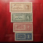 YU 1,2,10 I 20 DINARA 1950 SPECIMENI UNC