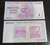 ZIMBABWE 500 000 000 DOLLARS 2008 UNC