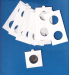 SAMOLJEPLJIVI kartonići za kovanice od 2 eura - 27,5 mm - 50 komada