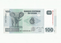 CONGO 100 franaka 2007. UNC