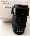 Canon EF-S 55-250mm f/4-5.6 IS STM telefoto objektiv zoom