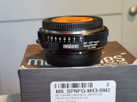 Metabones NF- M4/3 0.64 , top model.