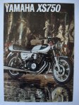 ORIGINAL PROSPEKT YAMAHA XS 750, BROCHURE