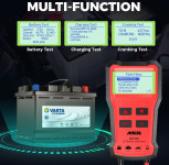 Tester BST100 LCD 12v akumulator Pb AGM baterija auto traktor, brod