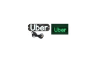 UBER LED tabla zelena