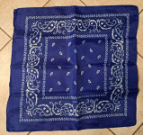 Marama - bandana 100 % pamuk MODRA