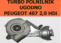 obnova turbo punjača za PEUGEOT 407 2,0 HDi cena z pdv