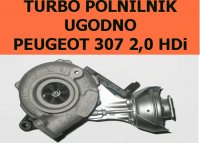 TURBO PUNJAČ PEUGEOT 307 2,0 HDi cena z pdv