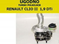 TURBO PUNJAČ RENAULT CLIO II 1,9  DTi cena z pdv